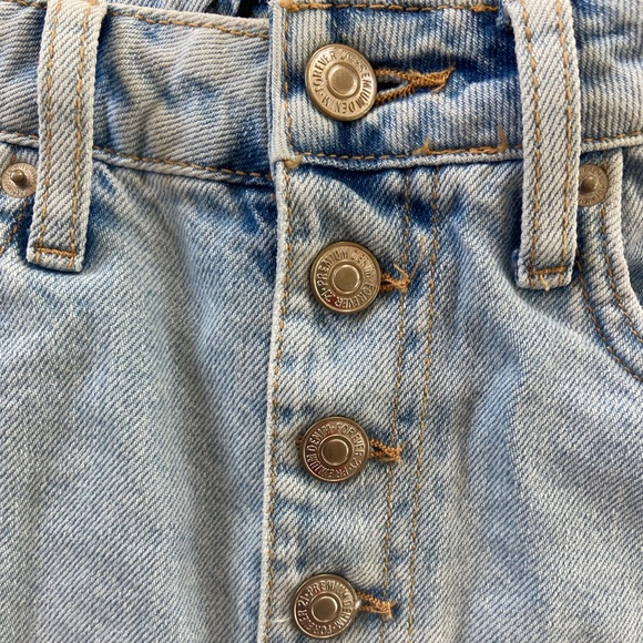 Forever 21 denim/jean shorts, retro high rise, size 24 - Picture 4 of 7